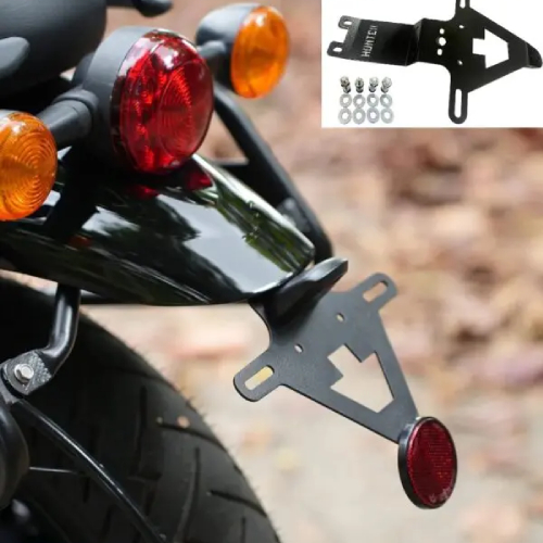 Tail Tidy for Royal Enfield Hunter 350 Fender Eliminator Rust Proof Black