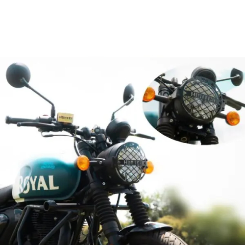 Headlight Grill For Royal Enfield Hunter 350 Black