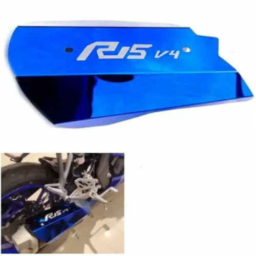 Yamaha R15 V4 Exhaust Cover Silencer Crash Protector Heavy Blue